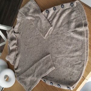 Fortune + Ivy Reagan Cowl Neck Button Detail Sweater. NWT